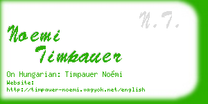 noemi timpauer business card